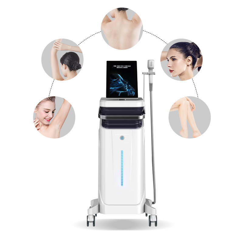 Vertical Diode Laser Hair Removal Machine Professional Salon Device