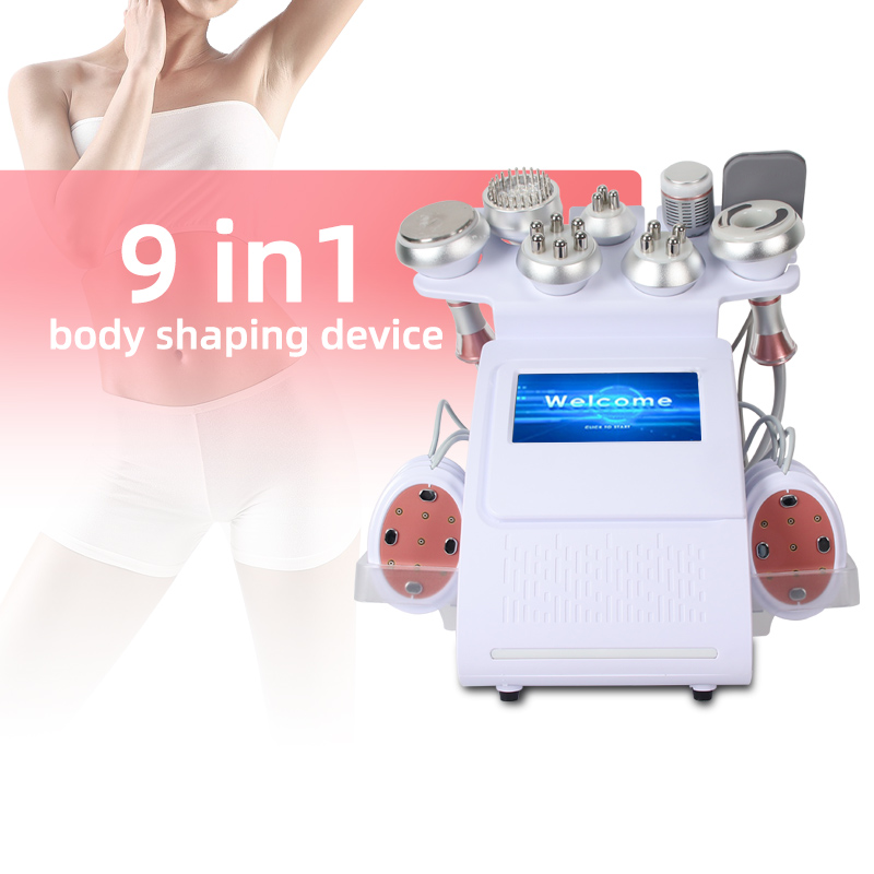 9-in-1 Body Shaping Machine RF Cavitation Vacuum Slimming Beauty Device