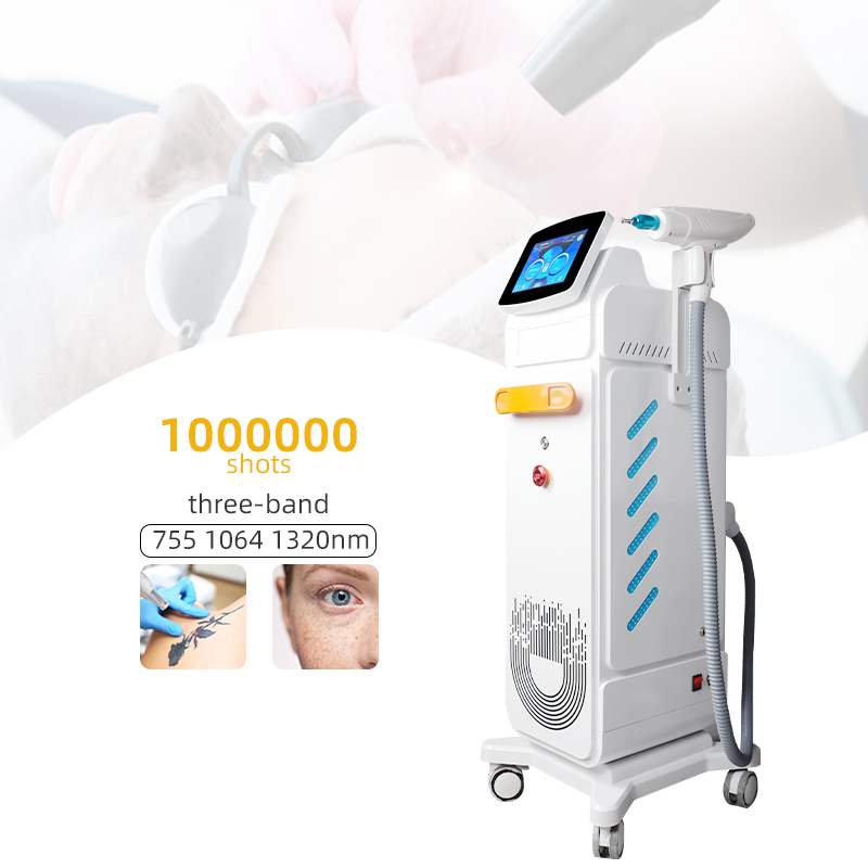 Professional Three-Band Picosecond Laser Machine 755/1064/1320nm Tattoo Removal Device