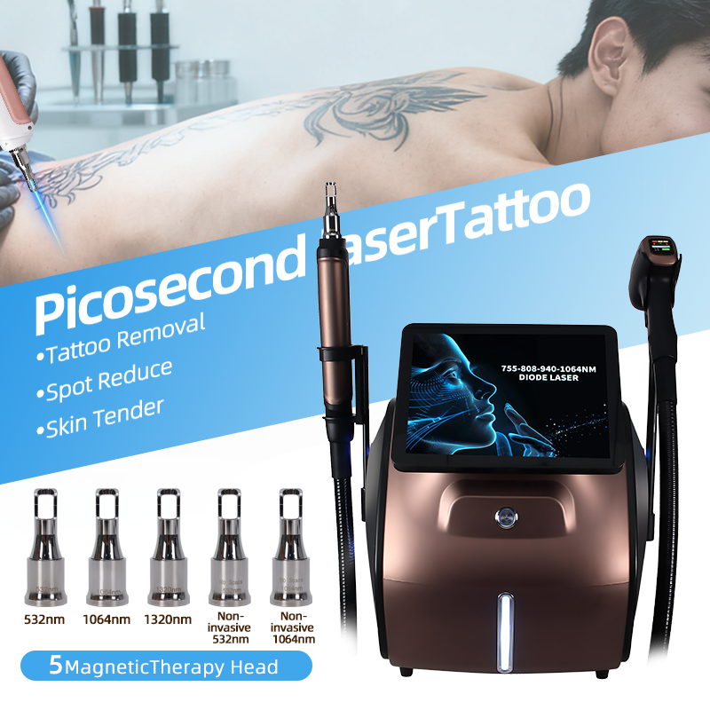 4 Wavelength Diode Laser Hair Removal Machine with Magnetic Heads 755/808/940/1064nm