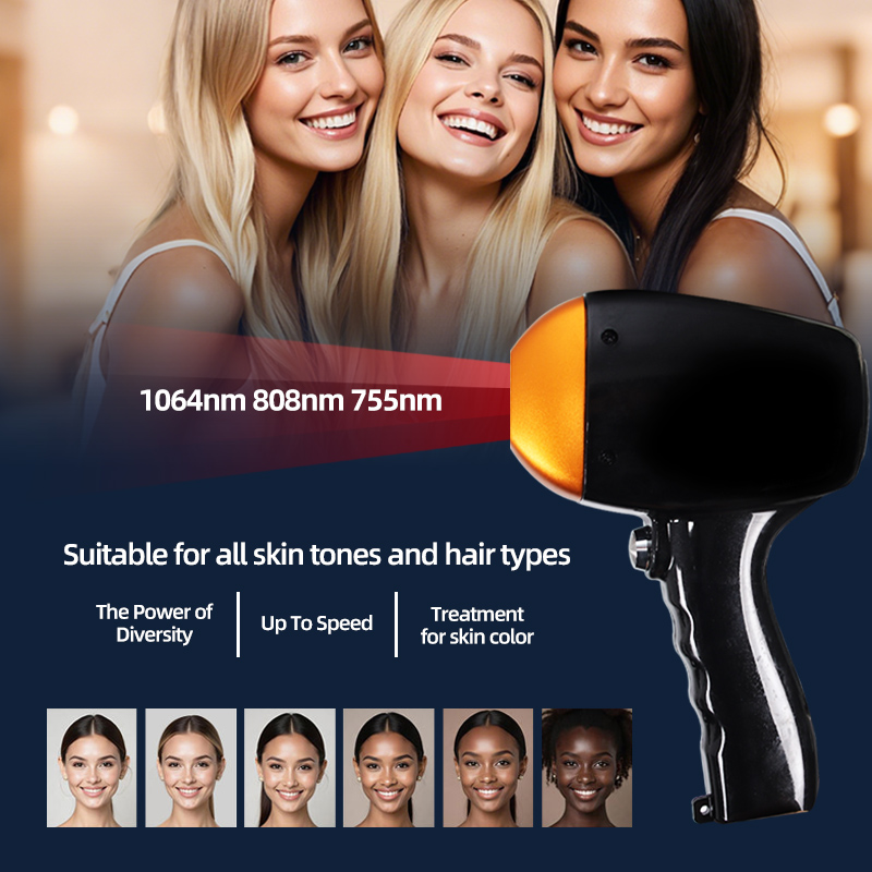 Three-Wavelength Diode Laser Hair Removal Machine 755/808/1064nm Professional Beauty Equipment