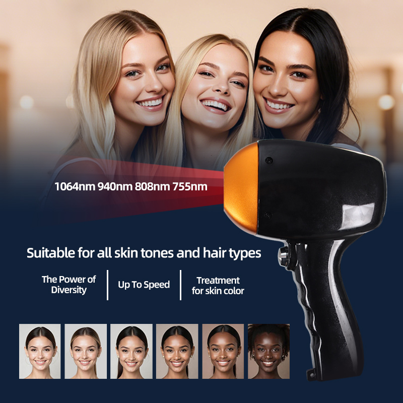 Four Wavelength Diode Laser Hair Removal Machine 755 808 940 1064nm Professional Equipment