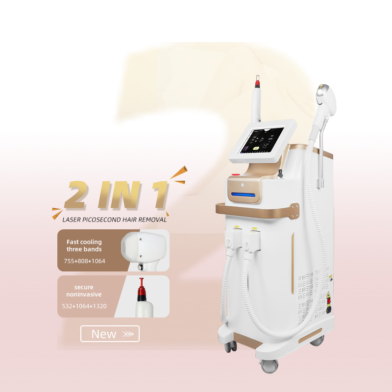 2 In 1 Picosecond Laser & 808nm Diode Hair Removal Machine Multifunction Beauty Device