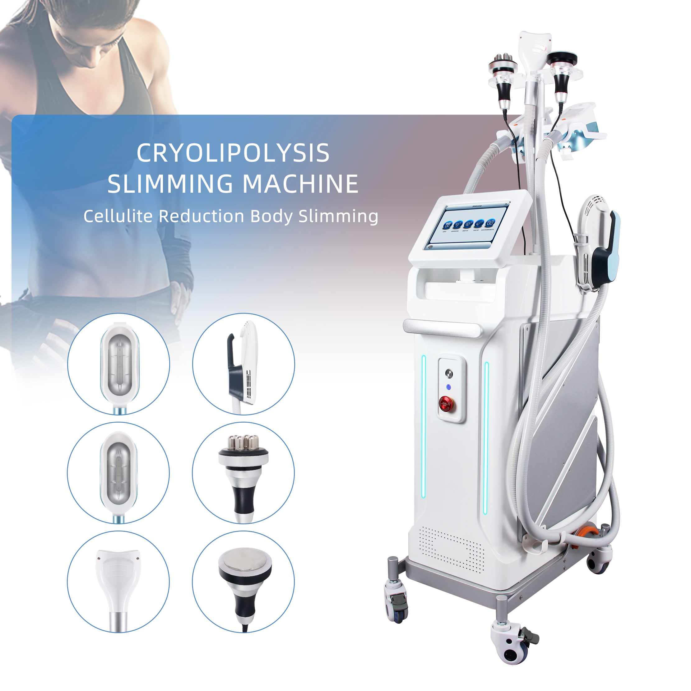 New Vertical Magnetic Slimming & Cryotherapy Device