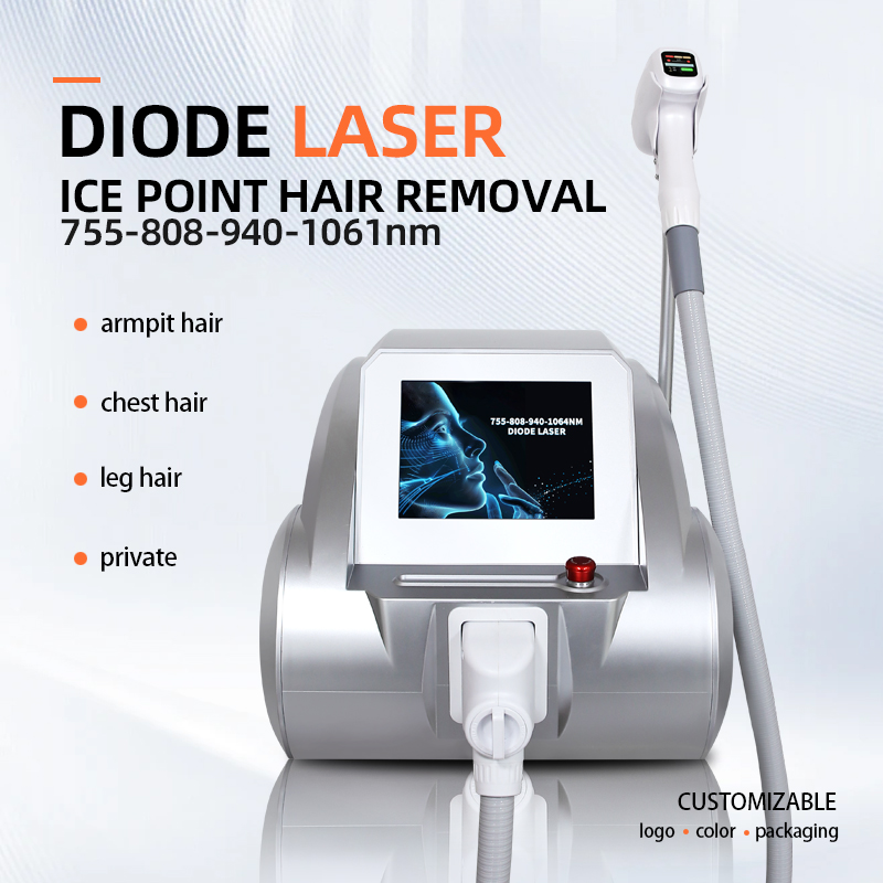 Professional Laser Hair Removal Machine Ice Cooling Painless Diode Laser Device for Salon