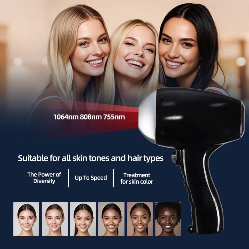 Vertical 2-in-1 Diode Laser Hair Removal Machine Professional Multi-Mode Beauty Equipment