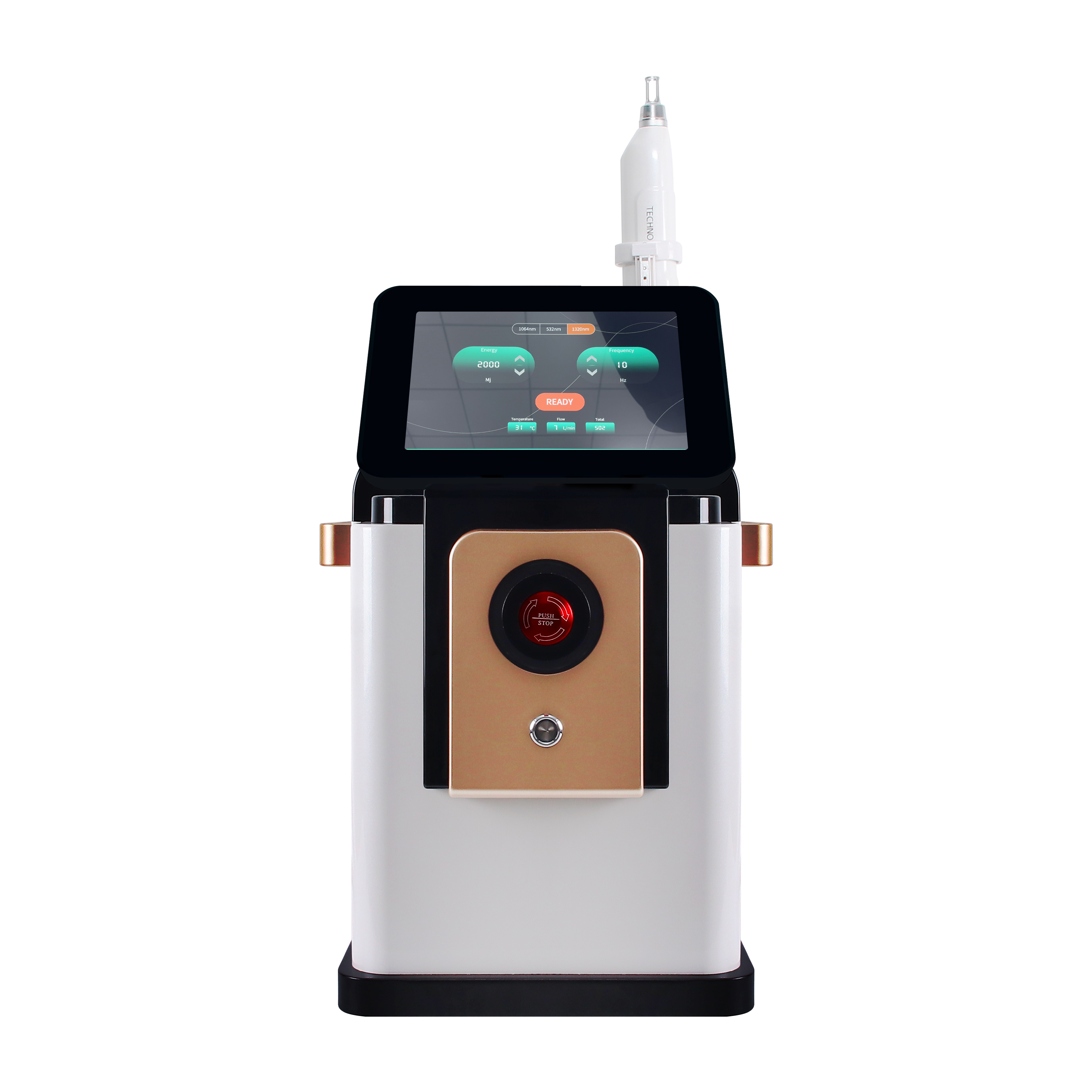 Picosecond Laser Skin Rejuvenation Machine 532nm 1064nm 1320nm Noninvasive Pigmentation Removal Device
