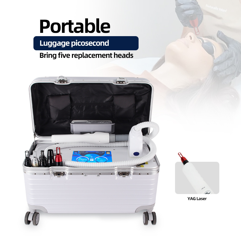 Portable Picosecond Laser Machine 532/1064/1320nm Tattoo Removal Beauty Equipment