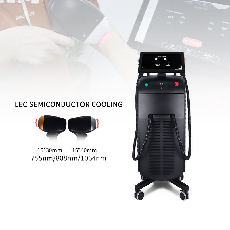 Triple Wavelength Diode Laser Hair Removal Machine 755 808 1064nm High End Device