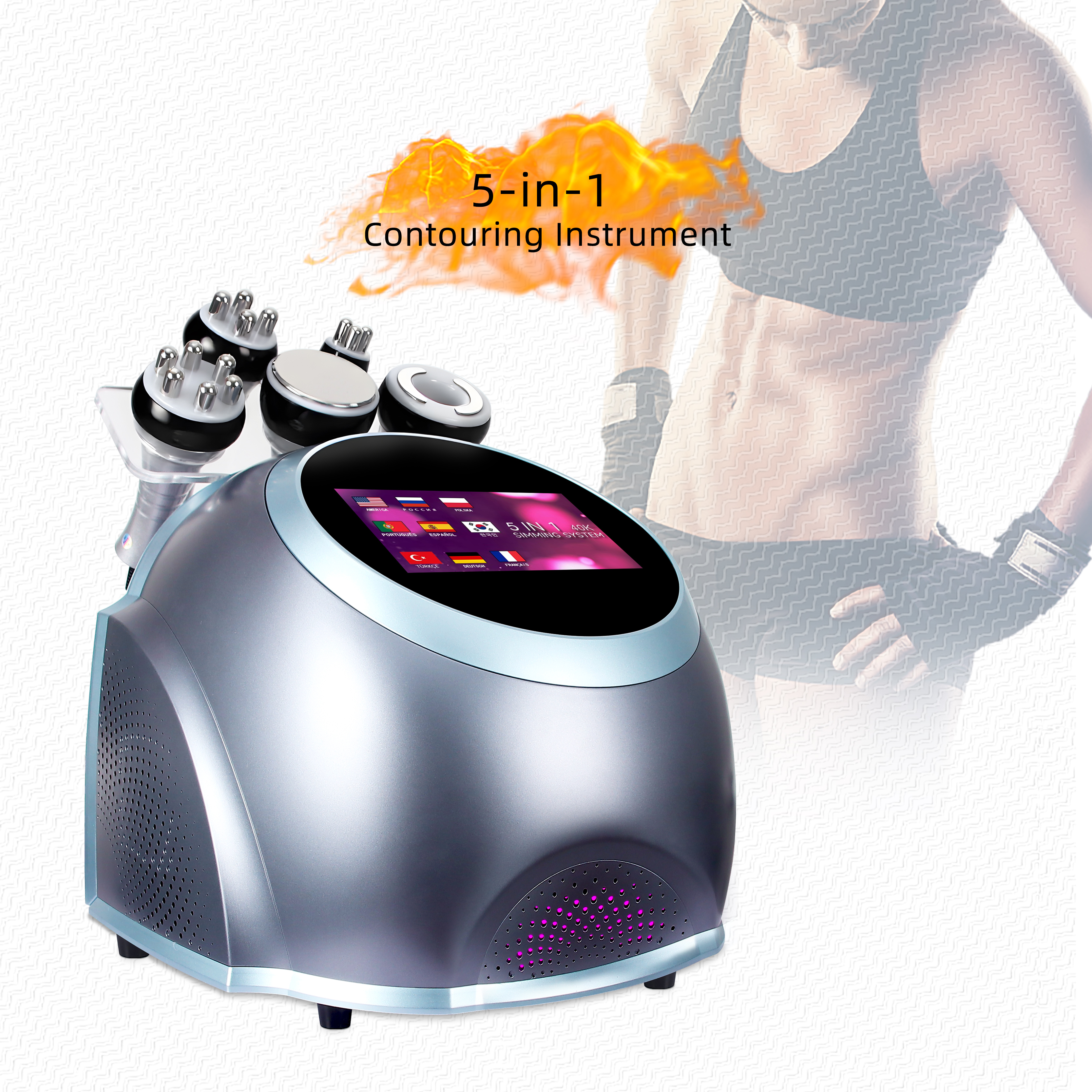 5-in-1 Body Contouring Machine RF Cavitation Slimming Device