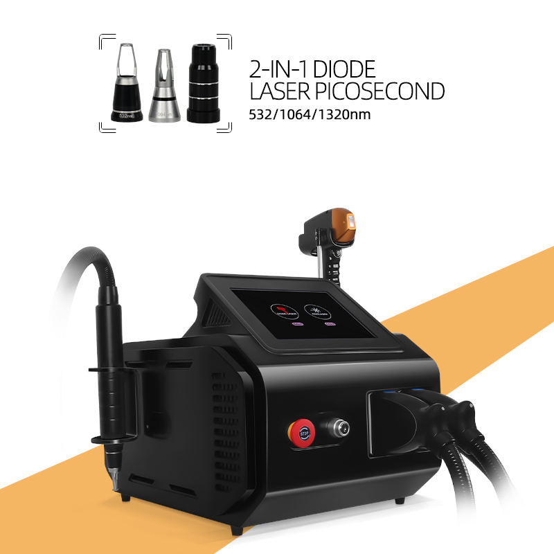 2 in 1 Diode Laser Hair Removal Machine Skin Rejuvenation Professional Device