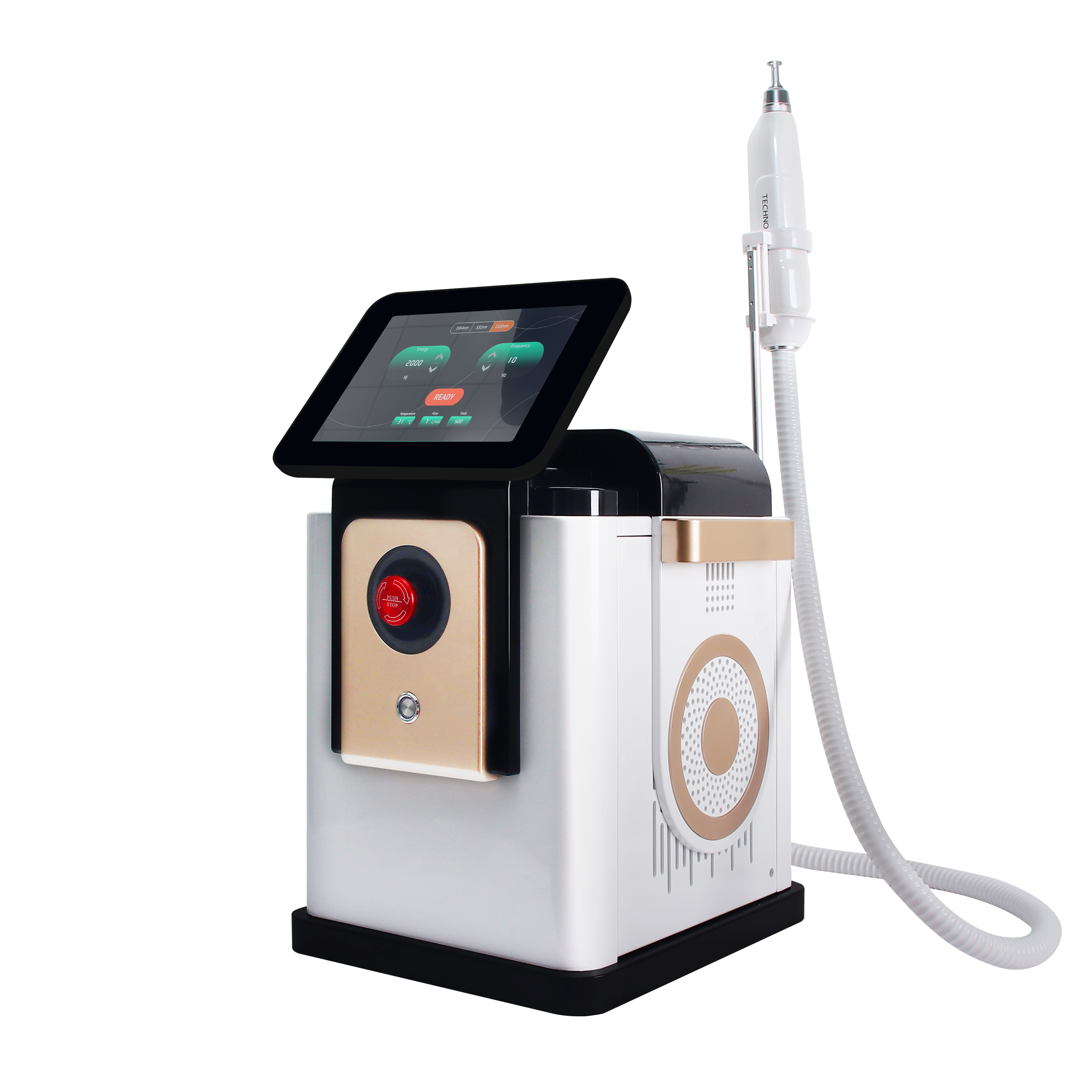 Picosecond Laser Skin Rejuvenation Machine 532nm 1064nm 1320nm Noninvasive Pigmentation Removal Device