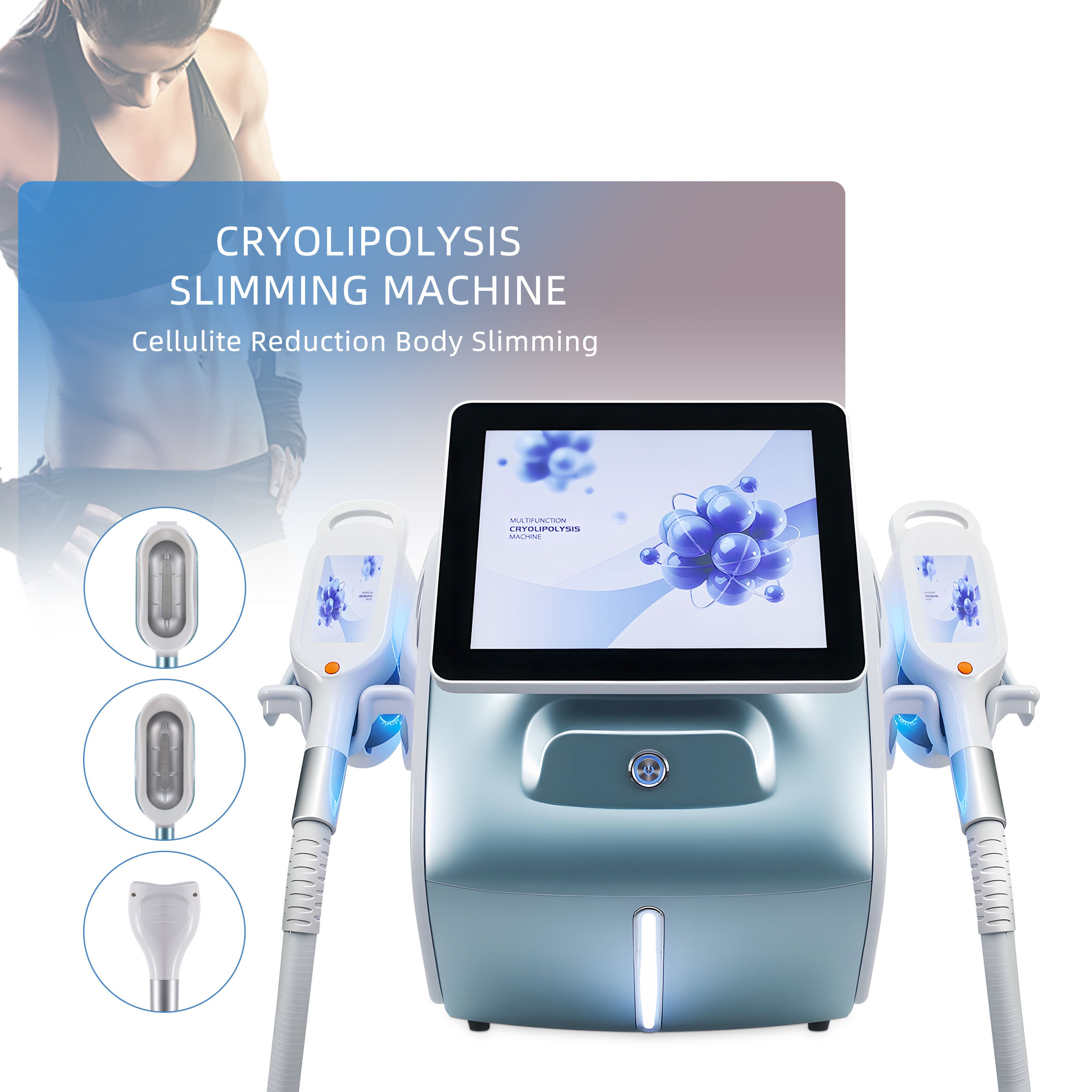 Cryolipolysis Slimming Machine Fat Freezing Body Contouring Device Professional Beauty Equipment
