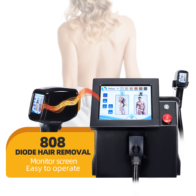 808nm Diode Laser Hair Removal Machine Powerful Cooling System Professional Device