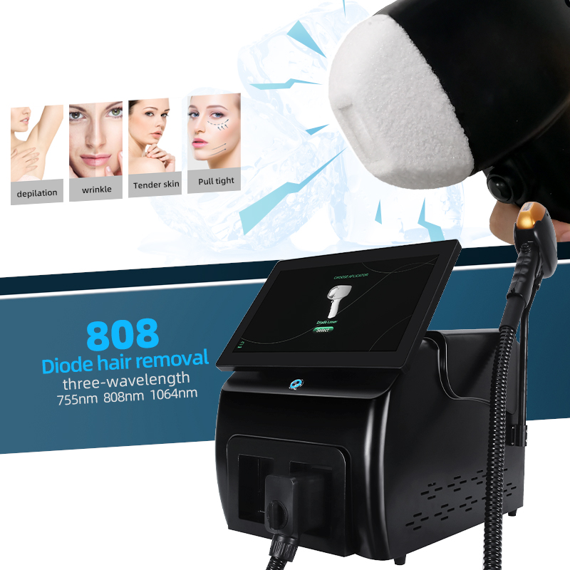 755 808 1064nm Diode Laser Hair Removal Machine 808 Diode Laser Professional Device