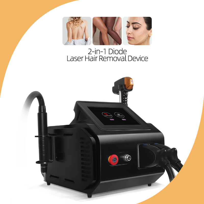 2 in 1 Diode Laser Hair Removal Machine Skin Rejuvenation Professional Device