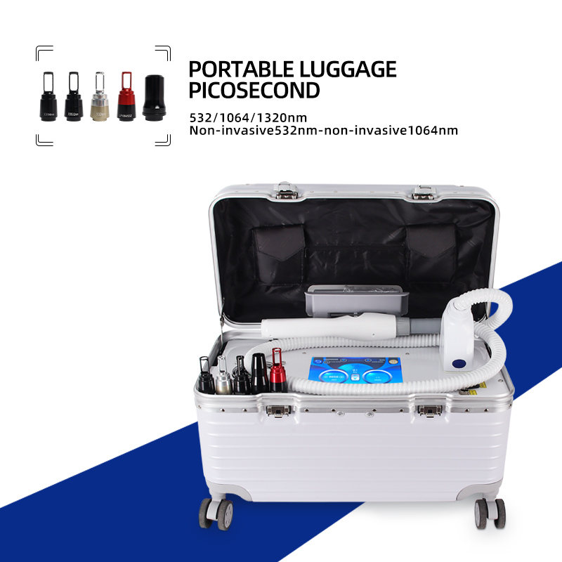 Portable Picosecond Laser Machine 532/1064/1320nm Tattoo Removal Beauty Equipment