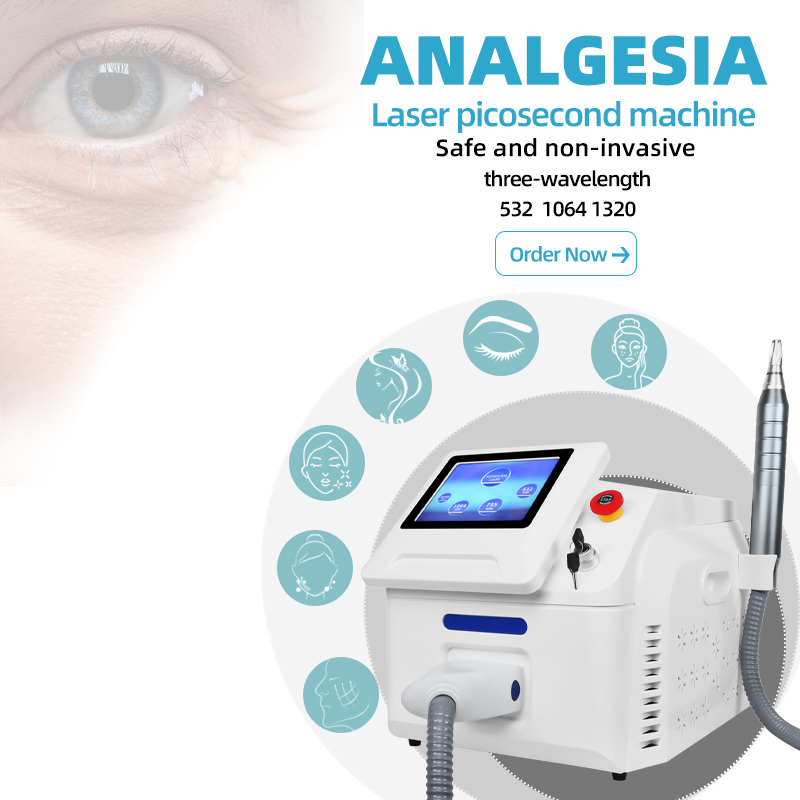 Picosecond Laser Machine 532 1064 1320nm Tattoo Removal Skin Rejuvenation Device