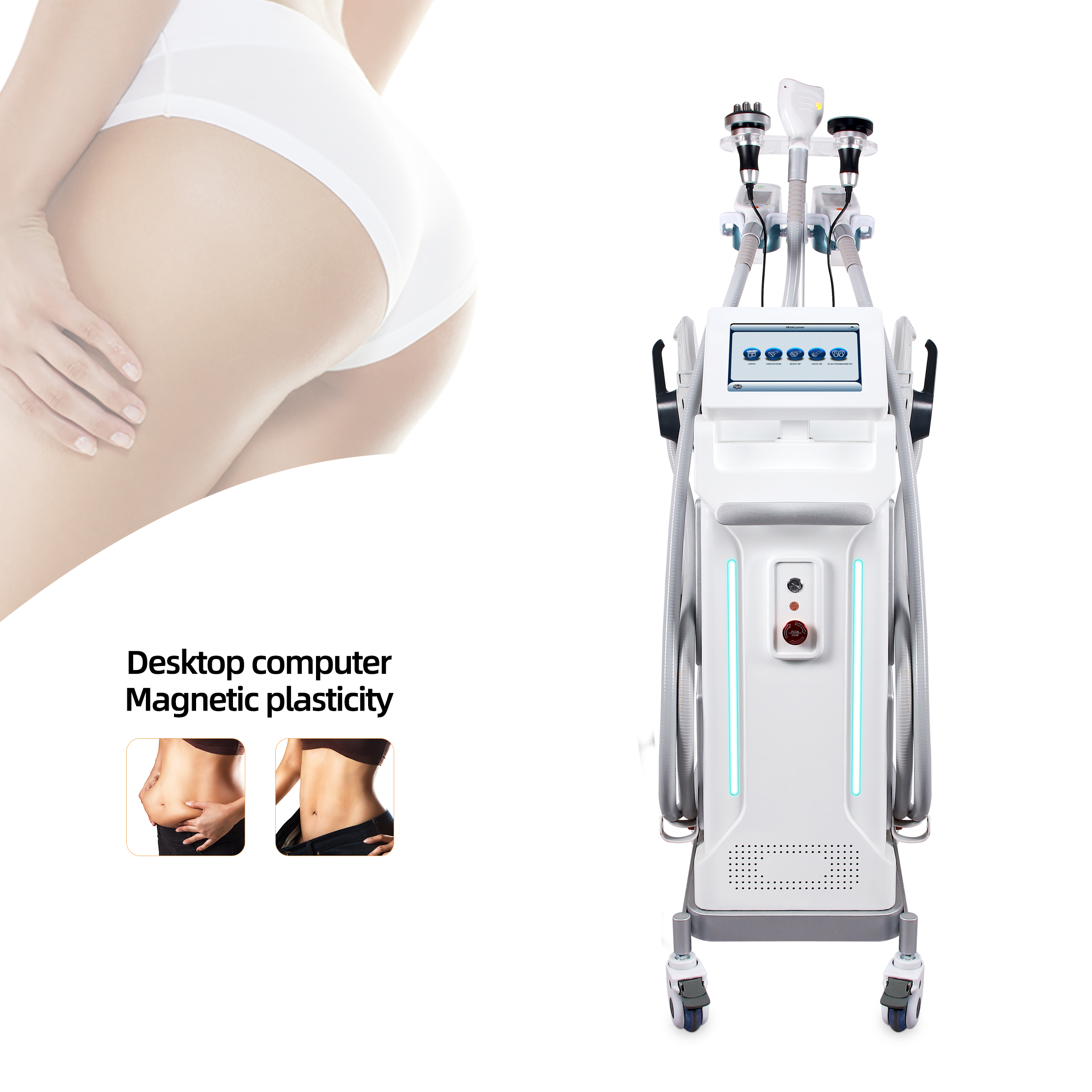 New Vertical Magnetic Slimming & Cryotherapy Device
