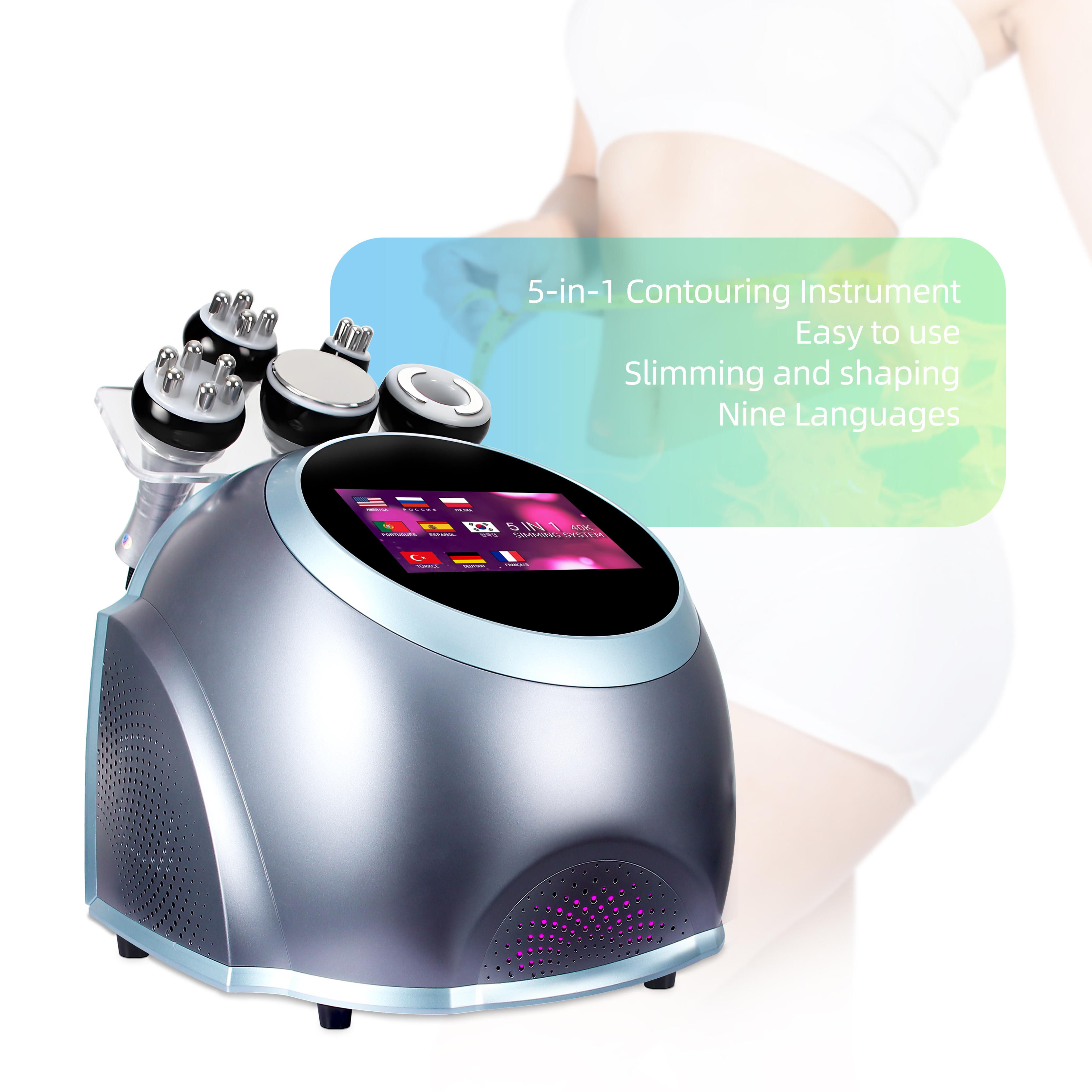 5-in-1 Body Contouring Machine RF Cavitation Slimming Device
