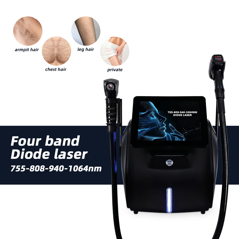 2 in 1 Diode Laser Hair Removal and YAG Laser Tattoo Removal Machine Professional Beauty Device