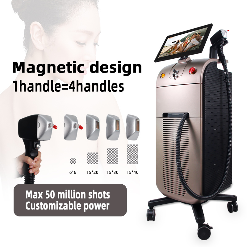 Three Wavelength Diode Laser Hair Removal Machine 755/808/1064nm Professional Salon Equipment