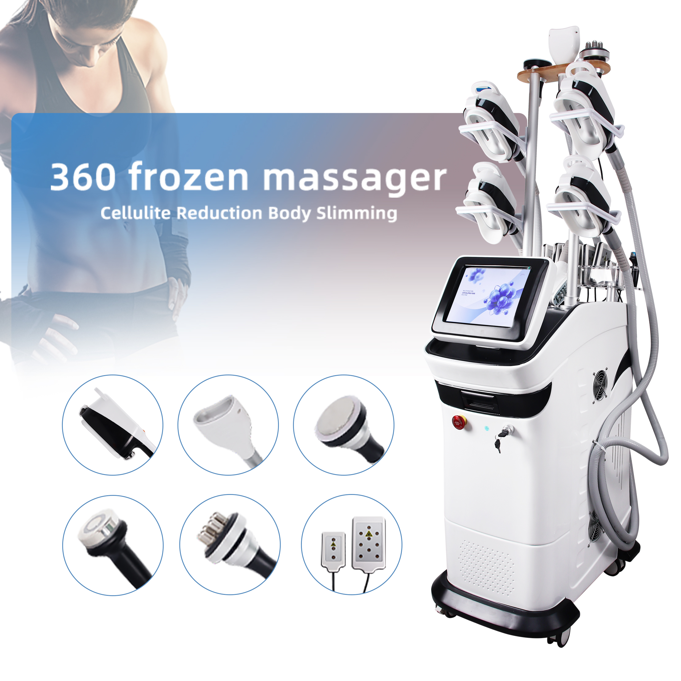 360 Cryolipolysis Slimming Machine Multifunction Body Sculpting and Cellulite Reduction Device