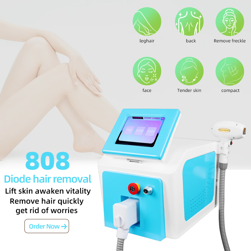 808nm Diode Laser Hair Removal Machine Ice Cooling Beauty Device Professional