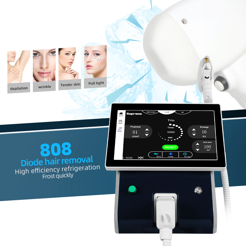 808nm Diode Laser Hair Removal Machine Professional Skin Rejuvenation Device