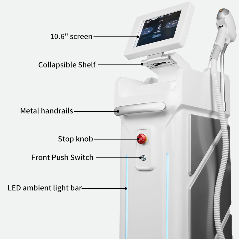 808nm Diode Laser Hair Removal Machine Professional Vertical Beauty Equipment