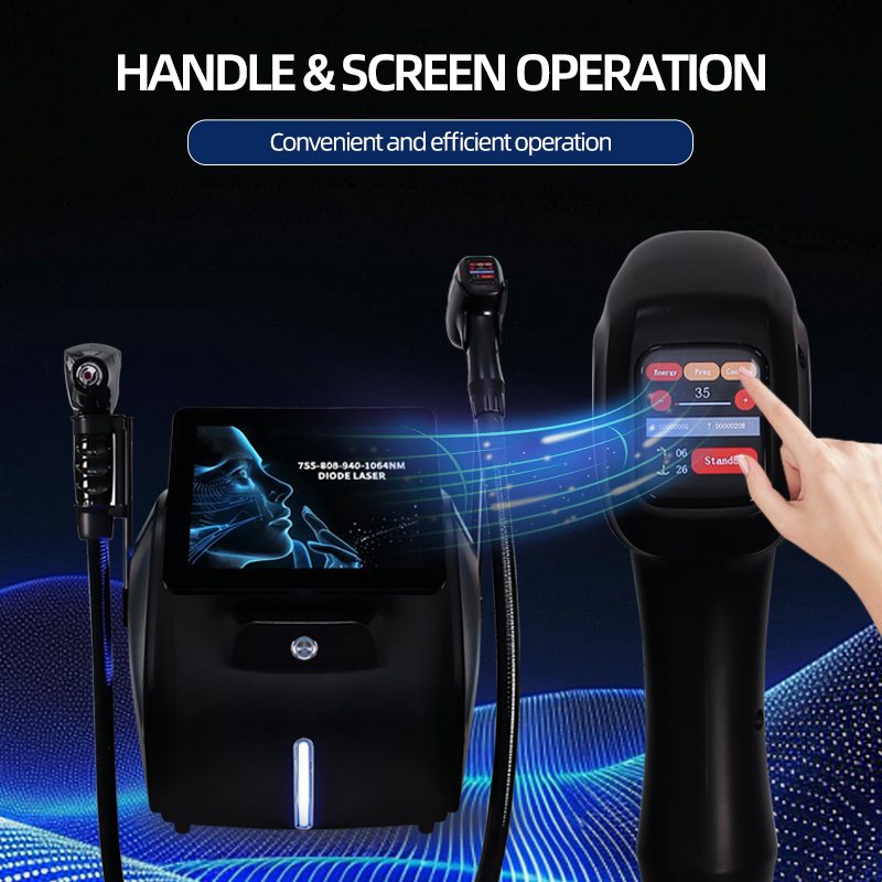 2 in 1 Diode Laser Hair Removal and YAG Laser Tattoo Removal Machine Professional Beauty Device