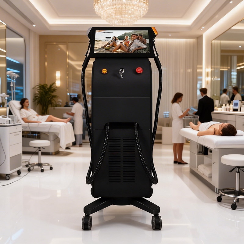 Vertical 2-in-1 Diode Laser Hair Removal Machine Professional Multi-Mode Beauty Equipment