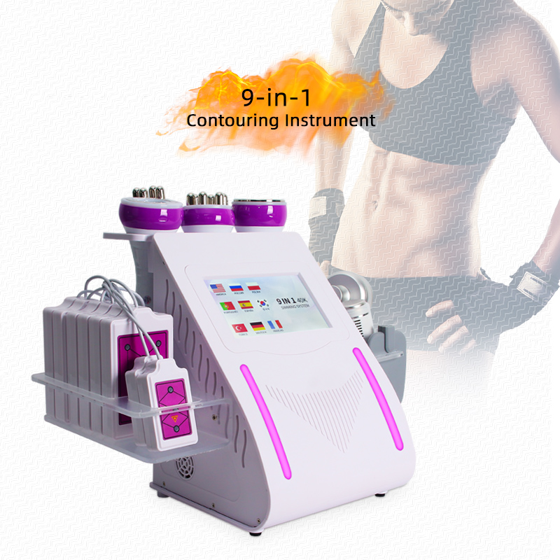 9-in-1 Body Contouring Machine Vacuum Slimming RF Cavitation Device