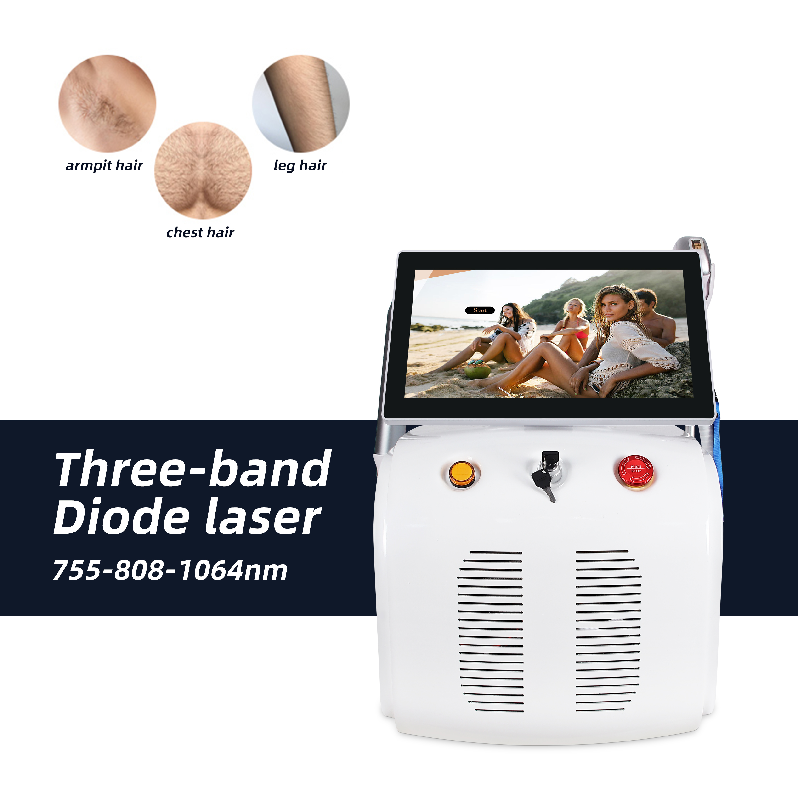 Picosecond Laser Hair Removal Machine Dual Function Skin Rejuvenation Beauty Equipment