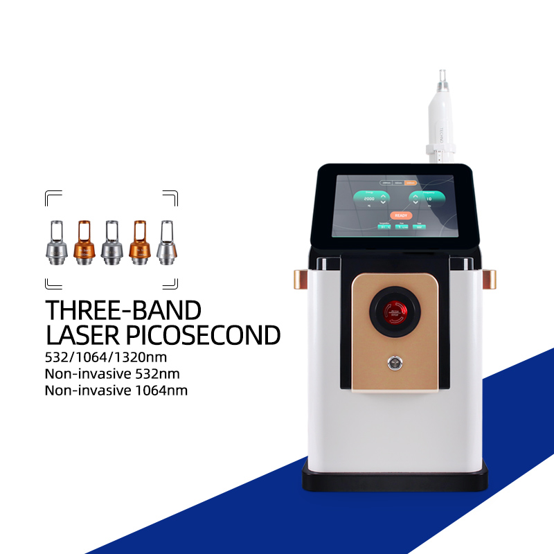 Picosecond Laser Skin Rejuvenation Machine 532nm 1064nm 1320nm Noninvasive Pigmentation Removal Device
