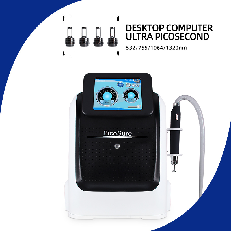 Desktop PicoSure Picosecond Laser Machine 532/755/1064/1320nm Tattoo & Pigmentation Removal