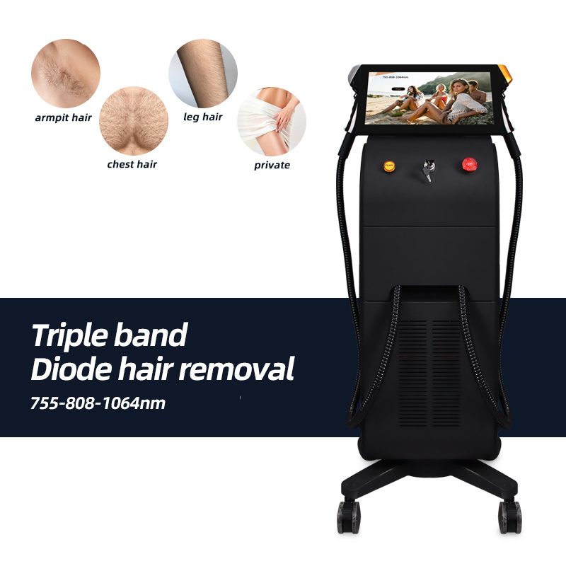 Vertical 2-in-1 Diode Laser Hair Removal Machine Professional Multi-Mode Beauty Equipment