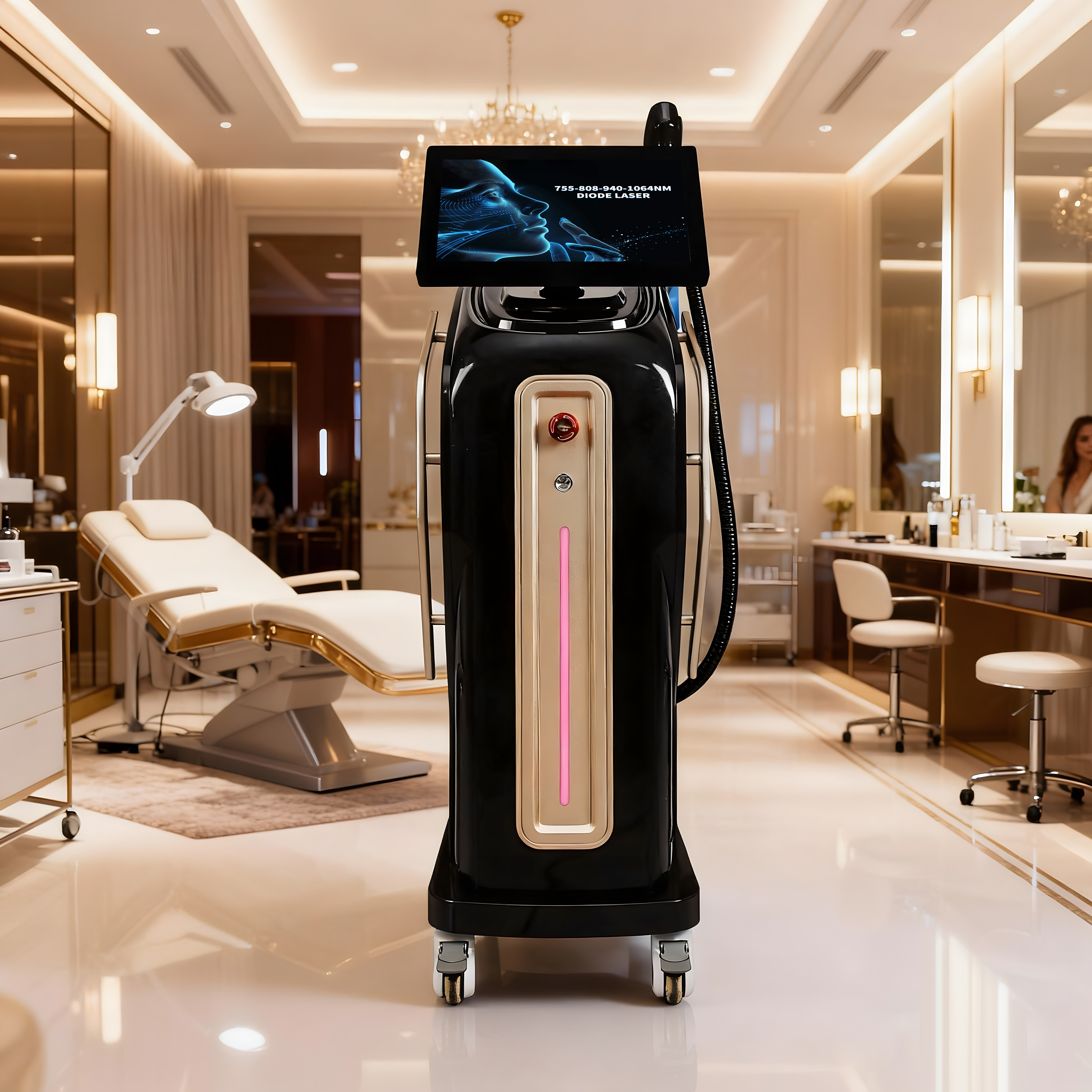 Four Wavelength Diode Laser Hair Removal Machine 755 808 940 1064nm Professional Equipment