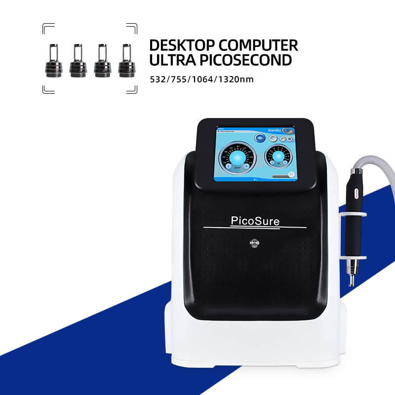 Desktop PicoSure Picosecond Laser Machine 532/755/1064/1320nm Tattoo & Pigmentation Removal