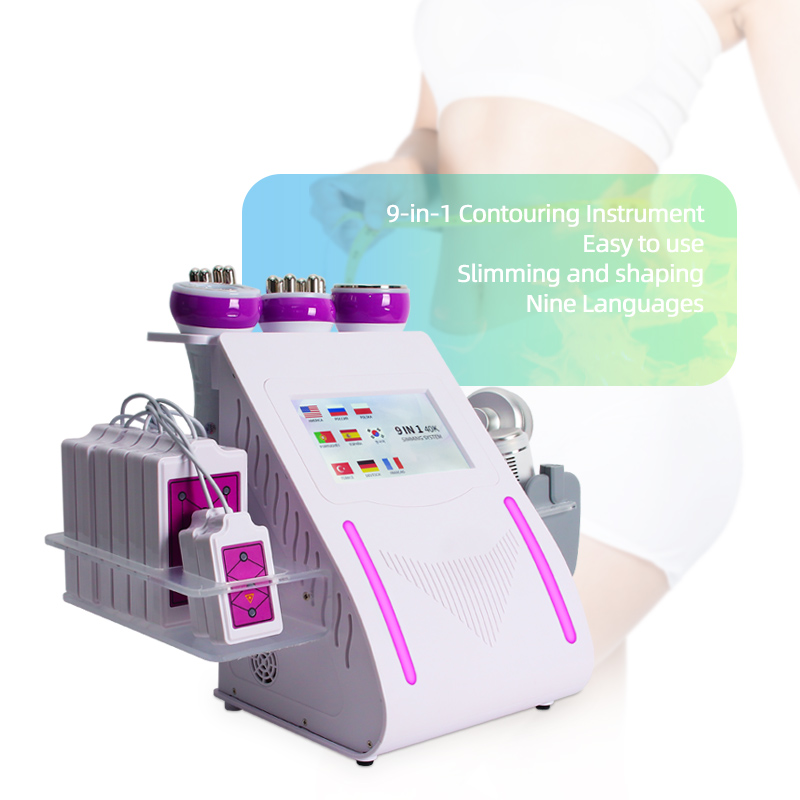 9-in-1 Body Contouring Machine Vacuum Slimming RF Cavitation Device