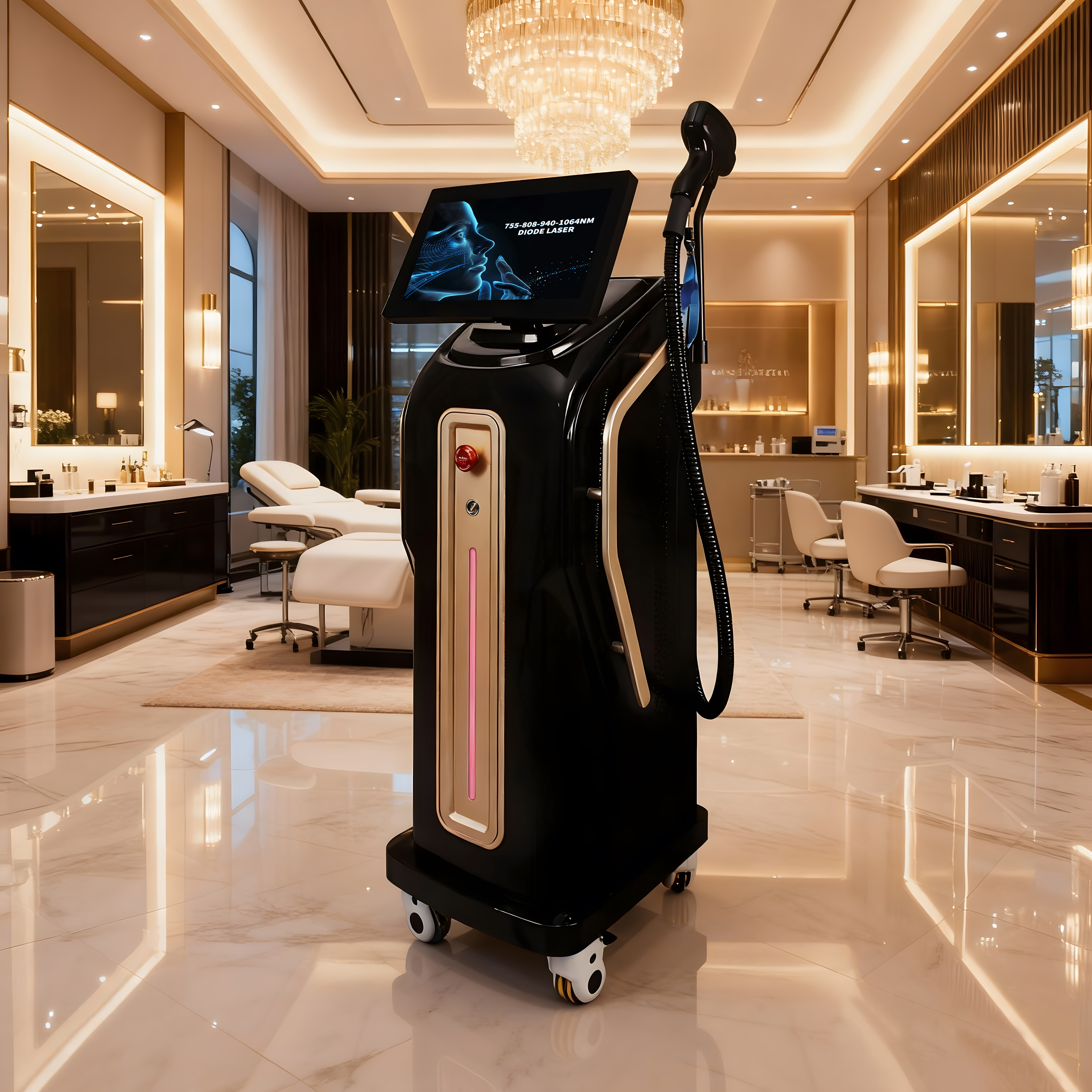 Four Wavelength Diode Laser Hair Removal Machine 755 808 940 1064nm Professional Equipment