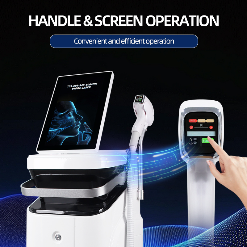 Four Wavelength Diode Laser Hair Removal Machine 755/808/940/1064nm Professional Ice Cooling System