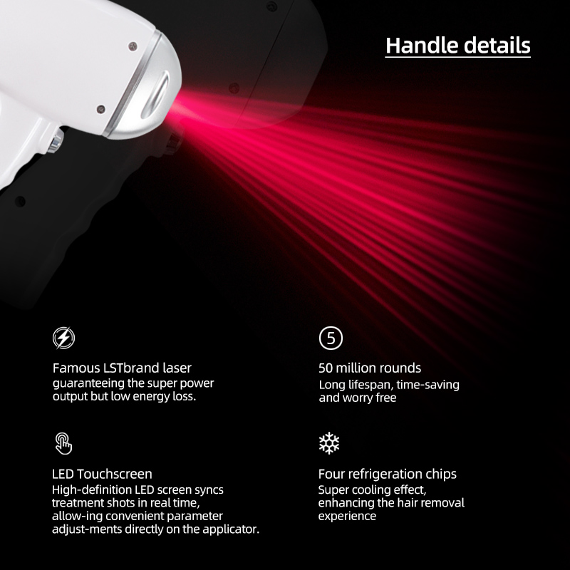 Four Wavelength Diode Laser Hair Removal Machine 755/808/940/1064nm Professional Ice Cooling System