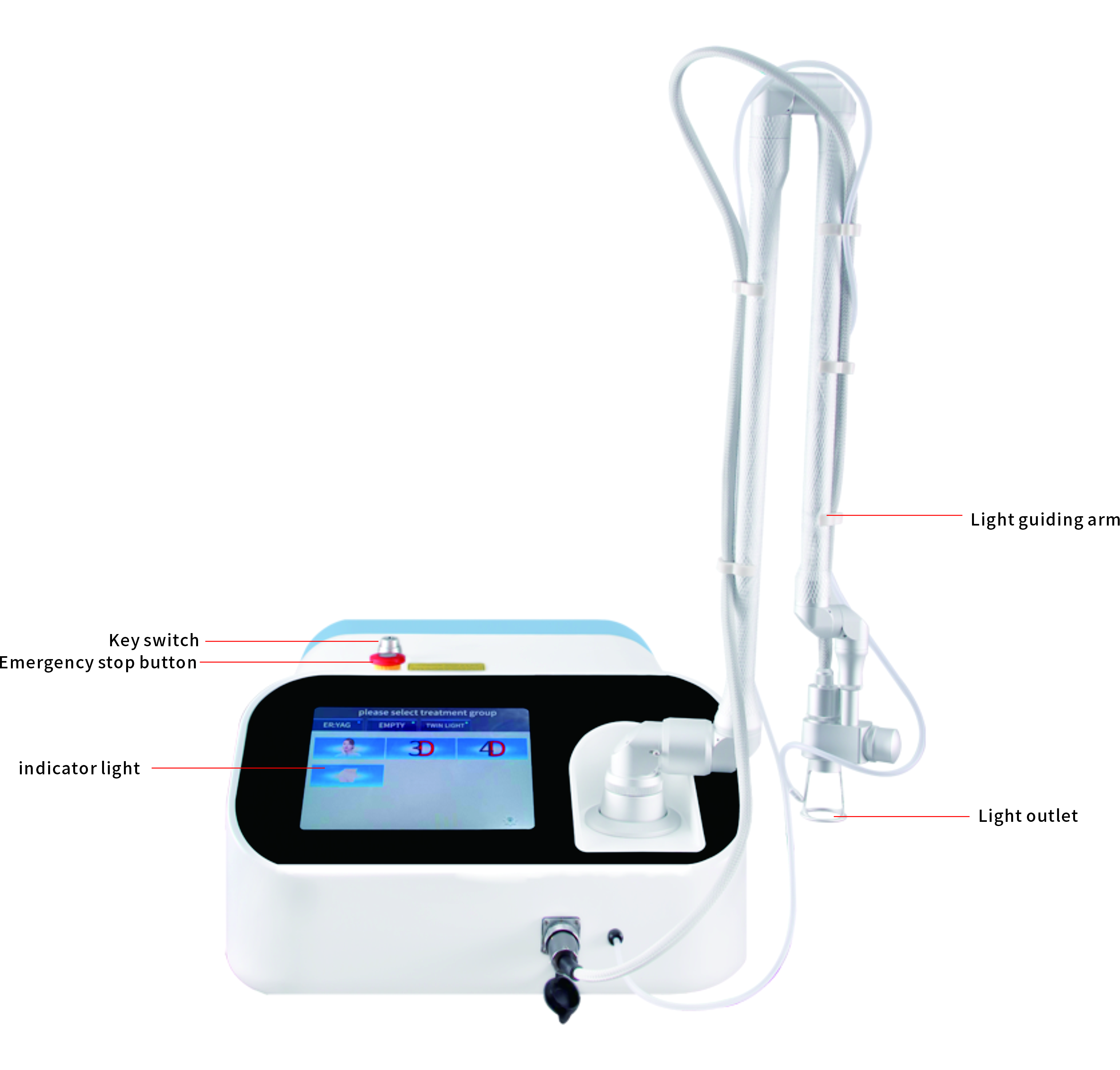 CO2 Fractional Laser Machine Desktop Dot Matrix Skin Resurfacing Device
