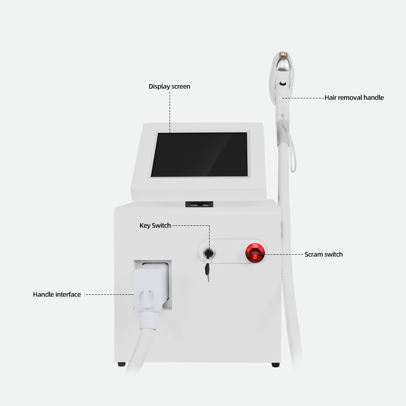 808nm Diode Laser Hair Removal Machine Compact Desktop Beauty Device