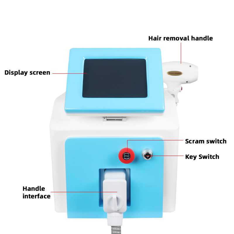 808nm Diode Laser Hair Removal Machine Ice Cooling Beauty Device Professional