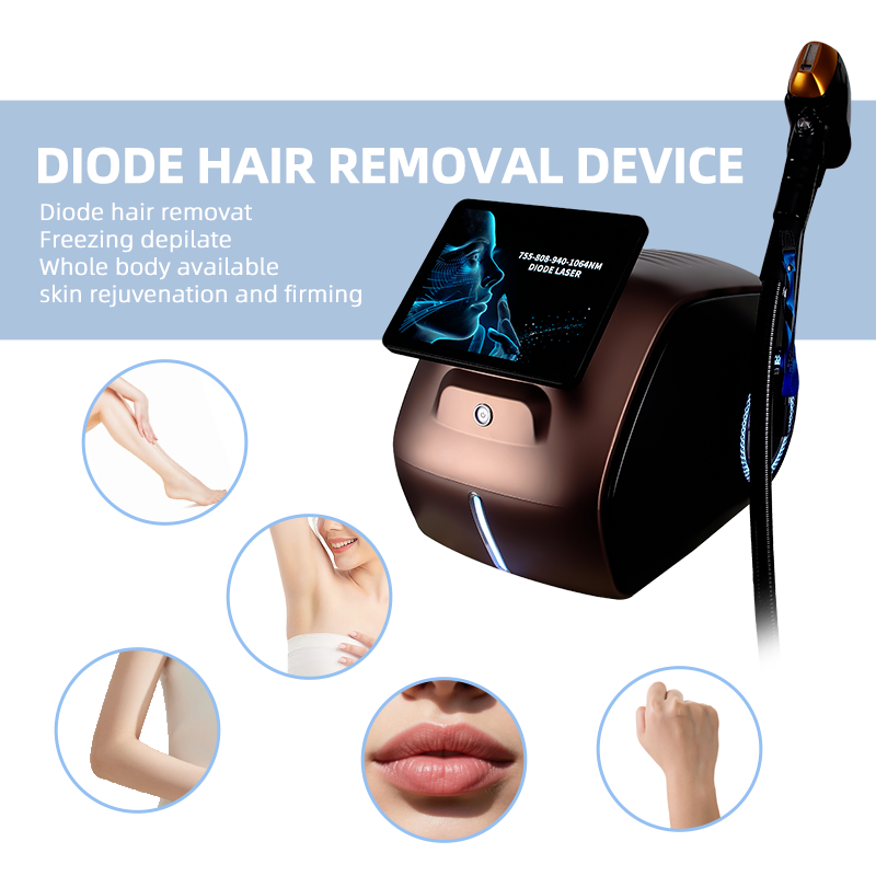 Diode Laser Hair Removal Machine Professional 755/808/940/1064nm Device