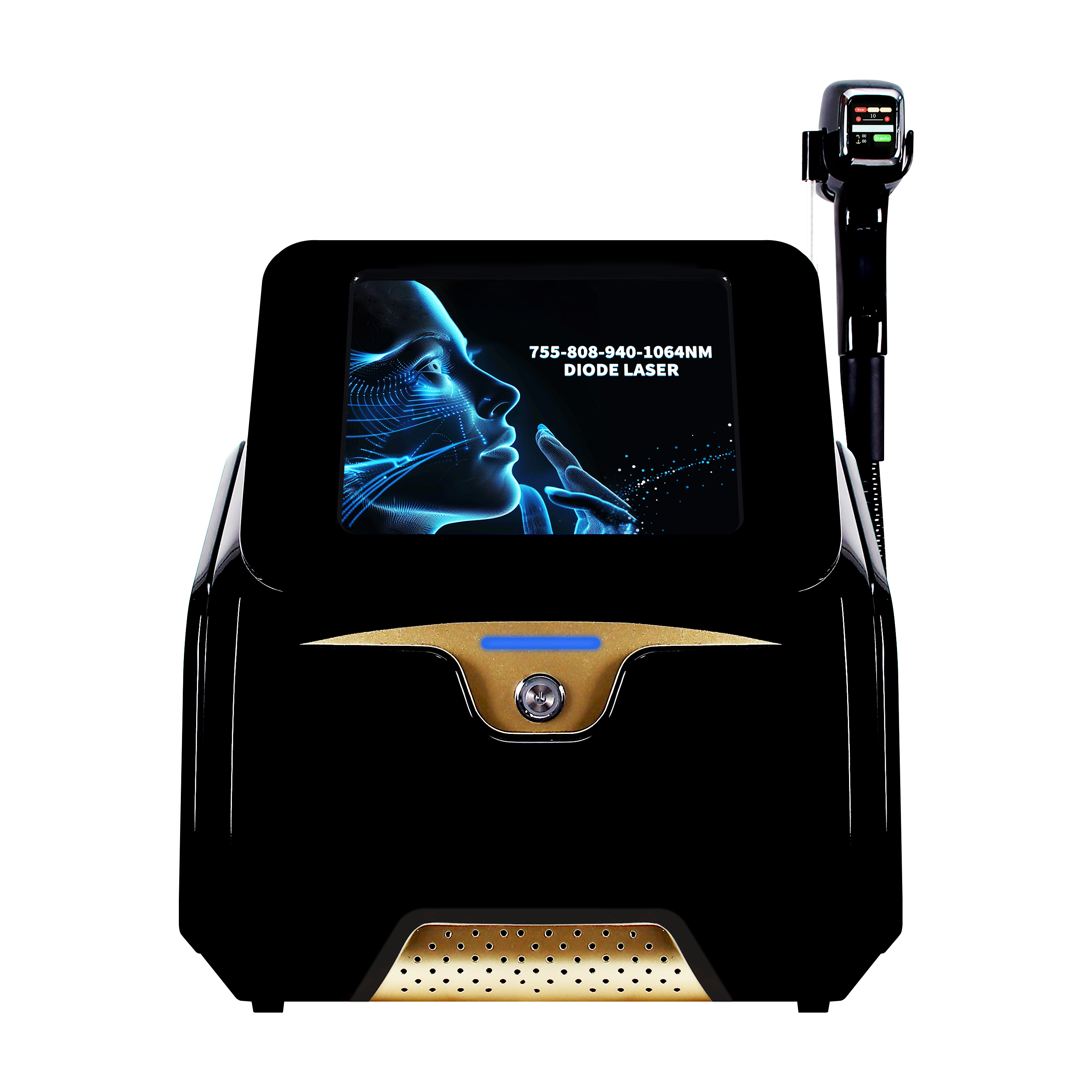 Four Wavelength Diode Laser Hair Removal Machine 755/808/940/1064nm Professional Beauty Device