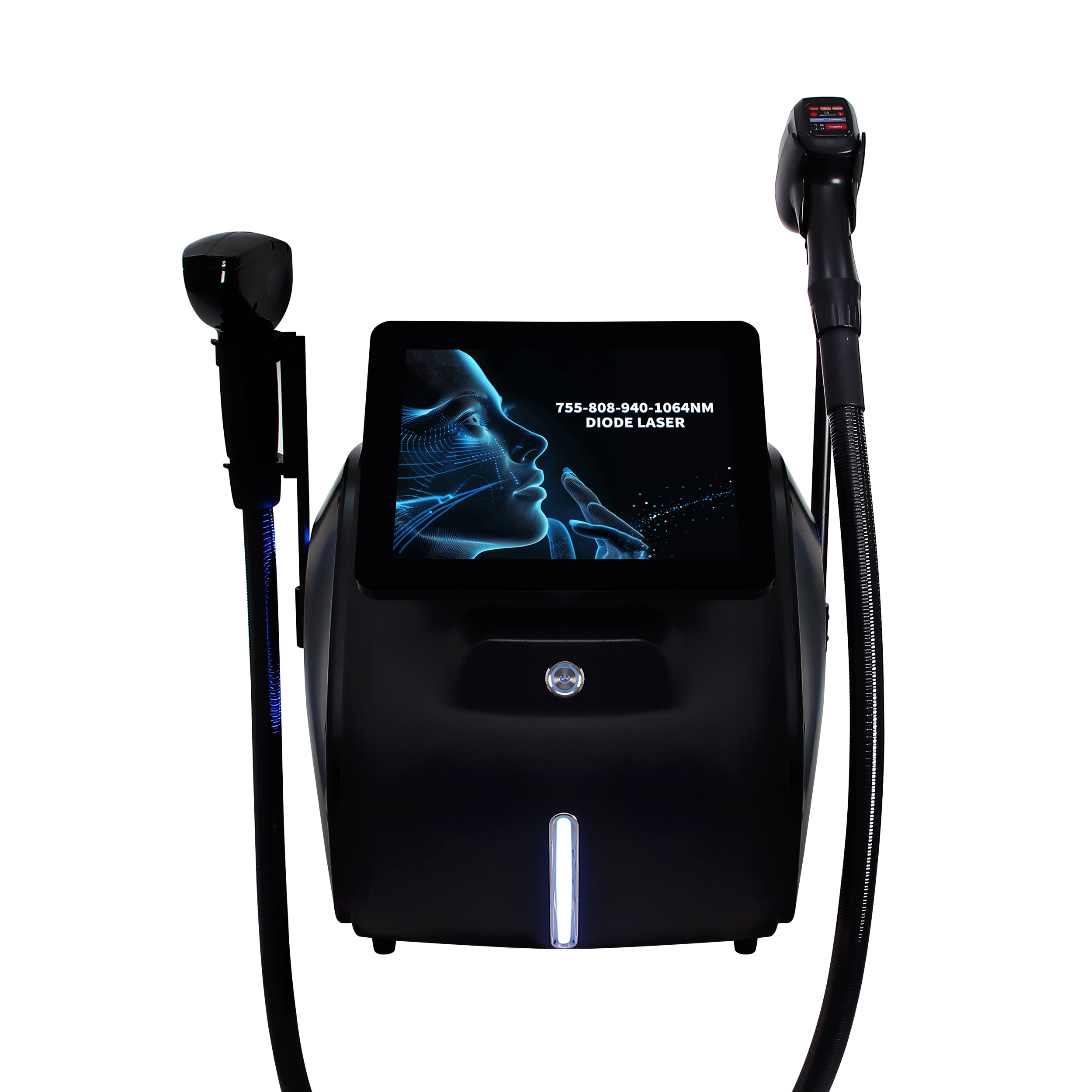 2 in 1 Diode Laser Hair Removal and YAG Laser Tattoo Removal Machine Professional Beauty Device