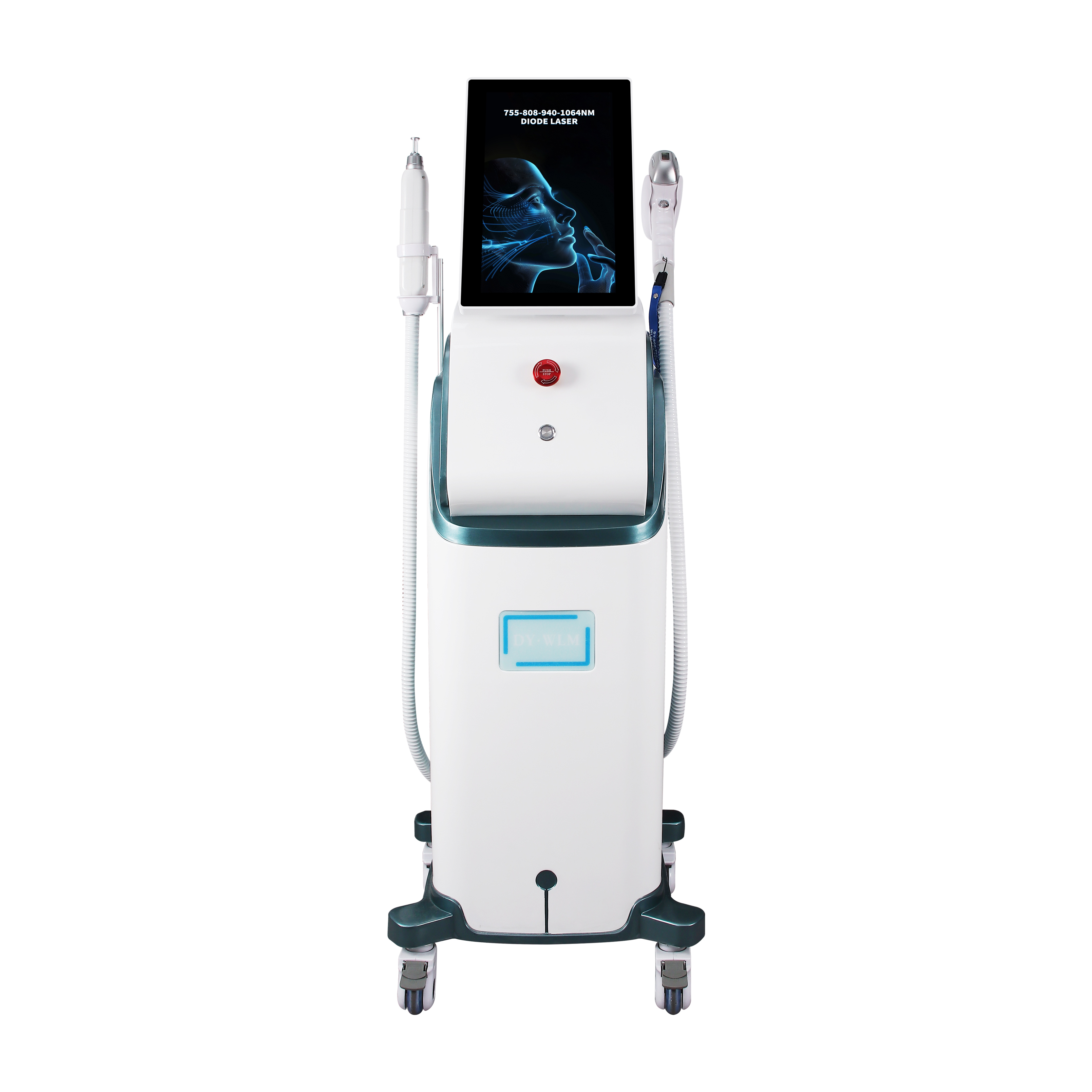 Vertical 2 in 1 Diode Laser Hair Removal & YAG Tattoo Removal Machine Professional Beauty Device